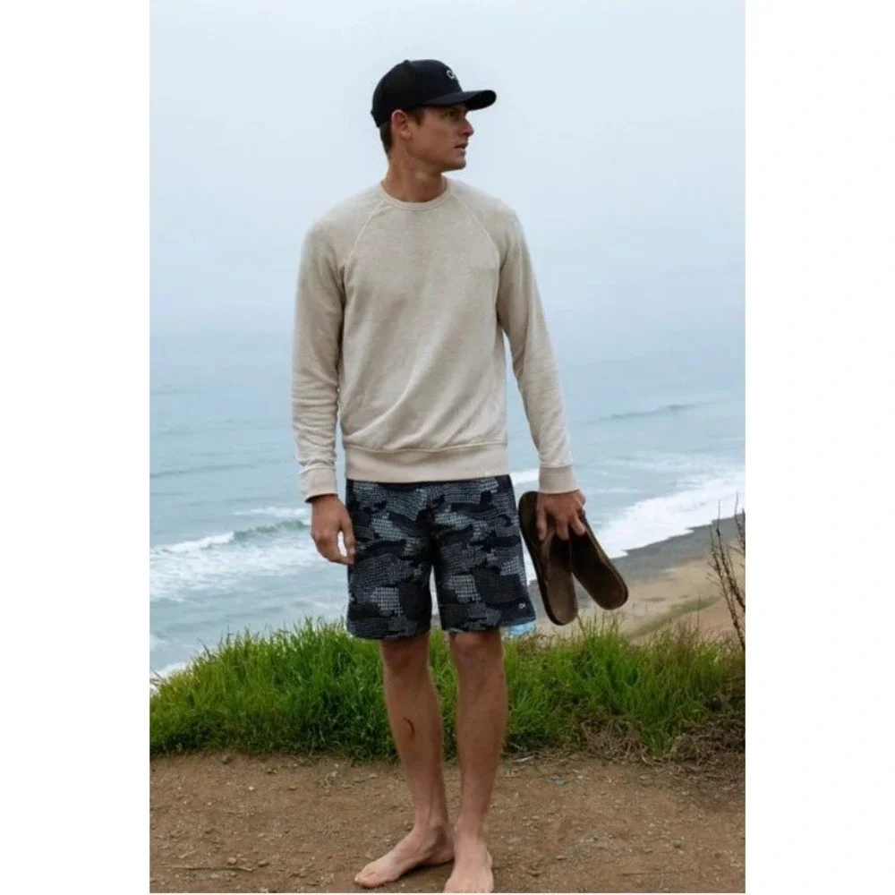 Outerknown Apex Kelly Slater Pescador Camo Boardshorts Grey Size 33 NWT